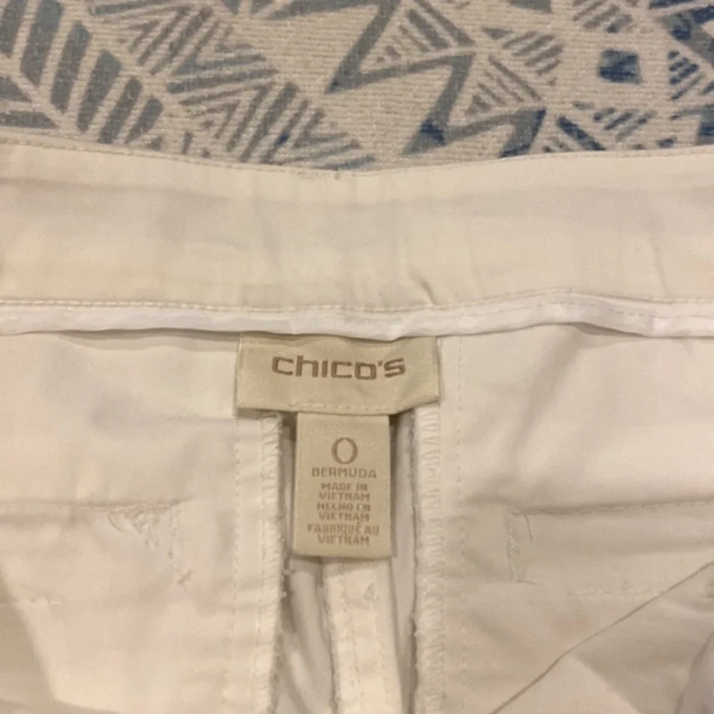 Chico’s White Bermuda Shorts